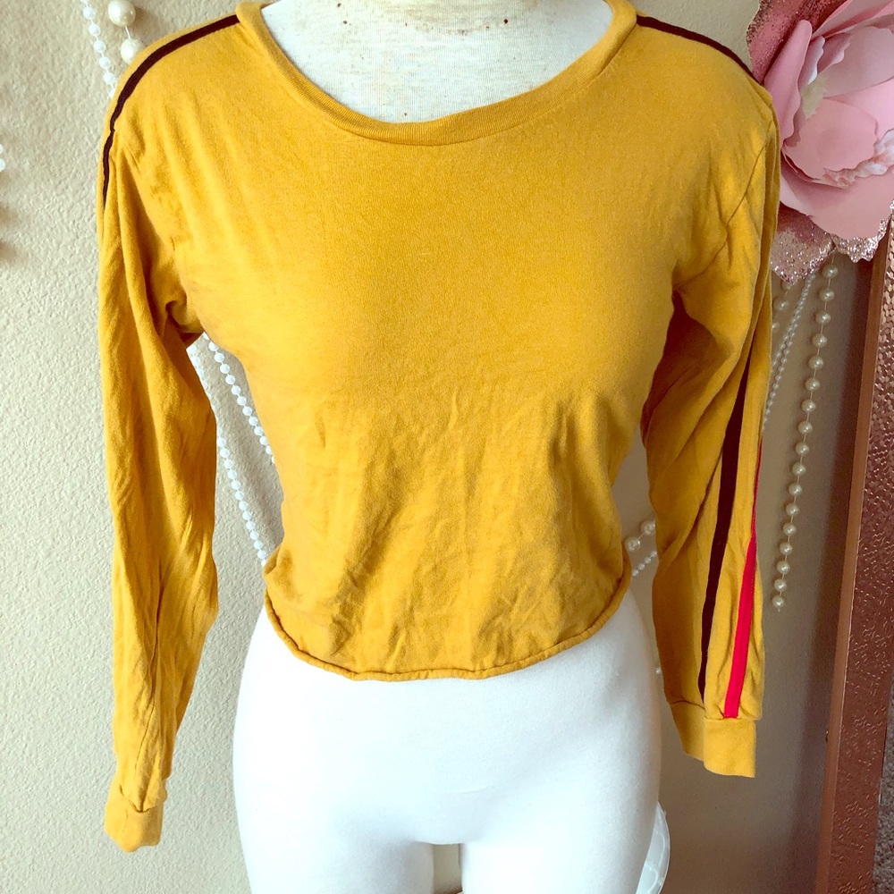 Mustard color crop top